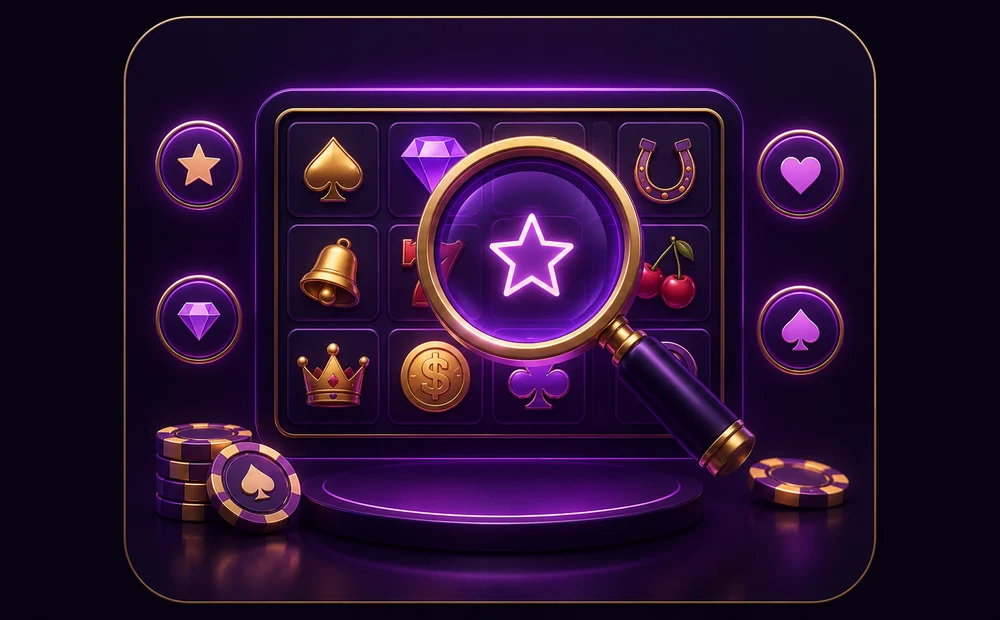 ภาพประกอบการค้นหาและคัดกรองเกมสล็อต